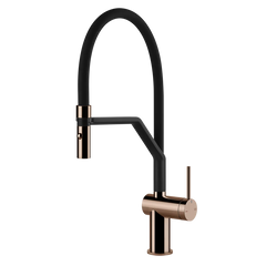 Gessi Inedito rubinetto cucina semi professionale con doccetta estraibile doppio getto 60429