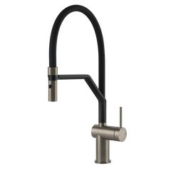 Gessi Inedito rubinetto cucina semi professionale con doccetta estraibile doppio getto 60429