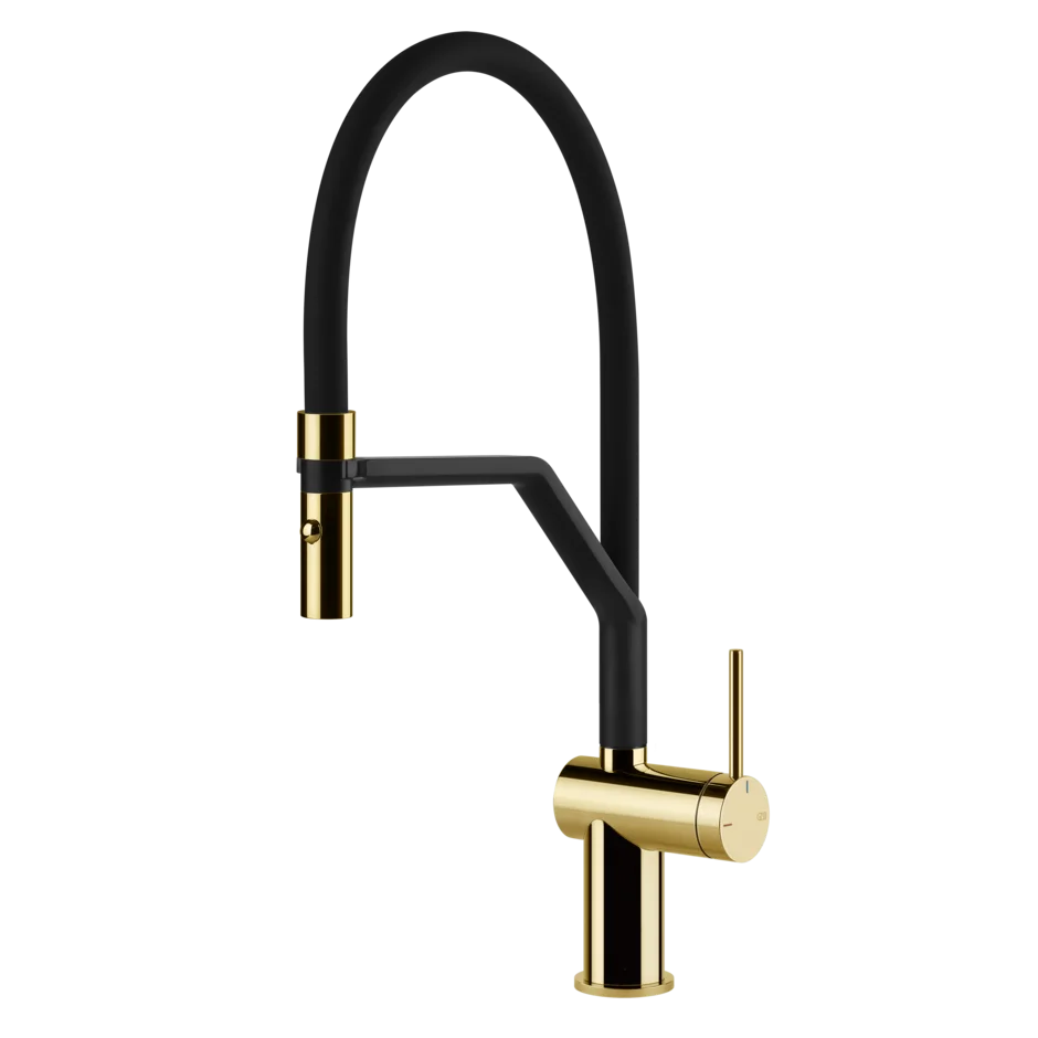 Gessi Inedito rubinetto cucina semi professionale con doccetta estraibile doppio getto 60429