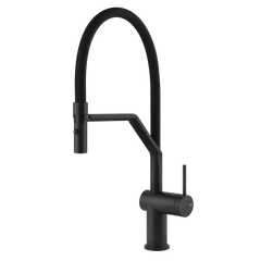 Gessi Inedito rubinetto cucina semi professionale con doccetta estraibile doppio getto 60429