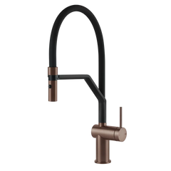 Gessi Inedito rubinetto cucina semi professionale con doccetta estraibile doppio getto 60429