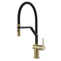 Gessi Inedito rubinetto cucina semi professionale con doccetta estraibile doppio getto 60429
