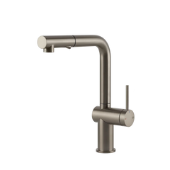 Gessi Inedito kitchen faucet with double-jet pull-out shower 60435