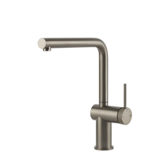Gessi Inedito knurled kitchen faucet with swivel spout 60471