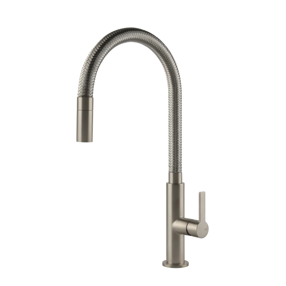 Gessi Mesh rubinetto cucina con canna girevole e doccetta estraibile 60003