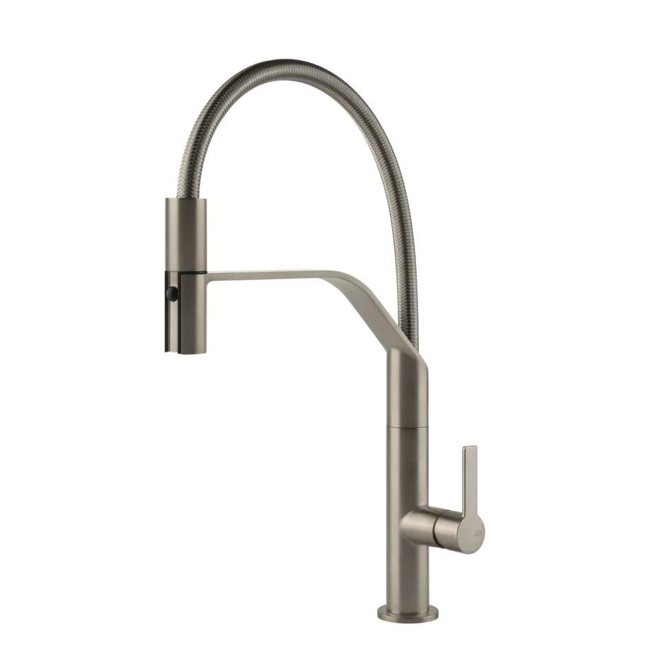 Gessi Mesh rubinetto cucina semi professionale con doccetta estraibile doppio getto 60005