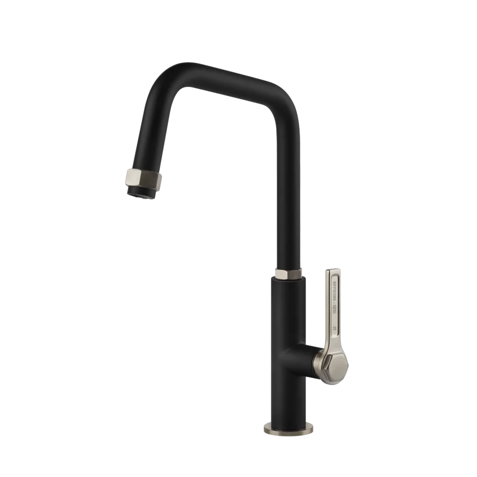 Gessi Officine kitchen faucet with swivelling spout 60051