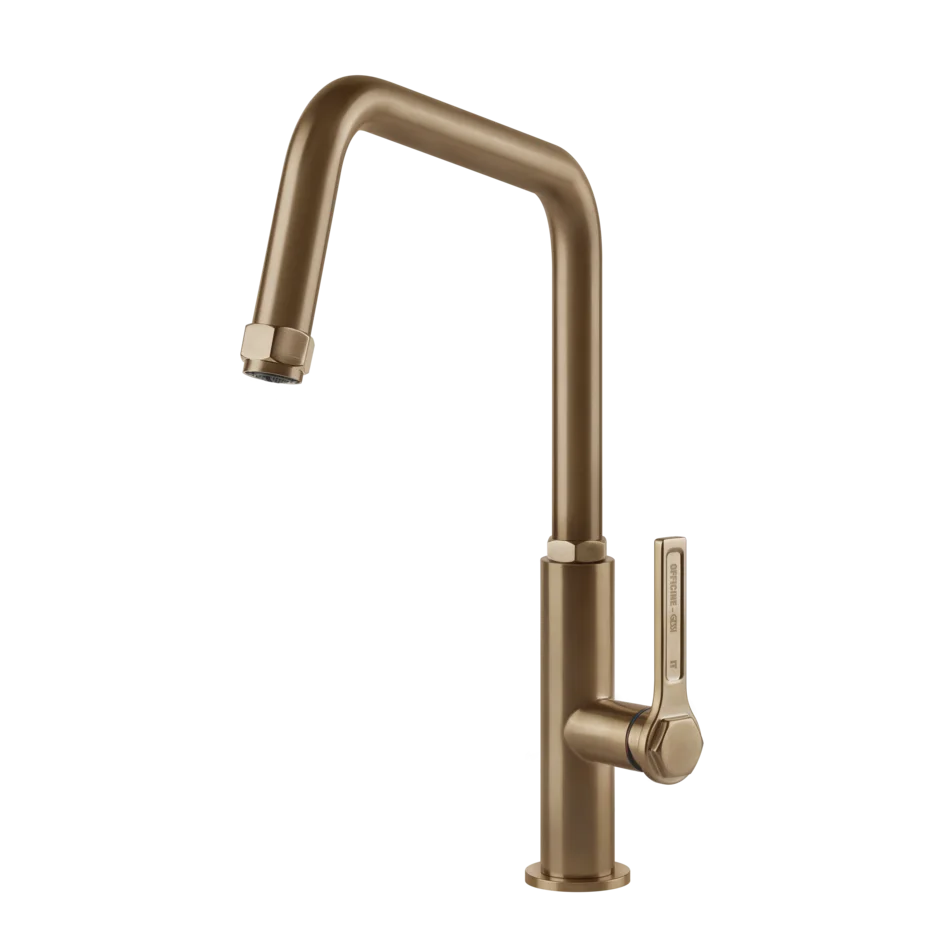 Gessi Officine kitchen faucet with swivelling spout 60051