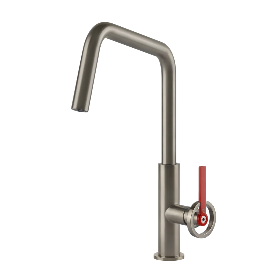 Gessi Officine V kitchen faucet with swivelling spout 60201