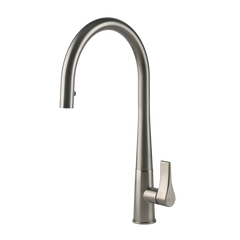 Gessi Proton kitchen faucet with swivelling spout and pull-out shower 17153