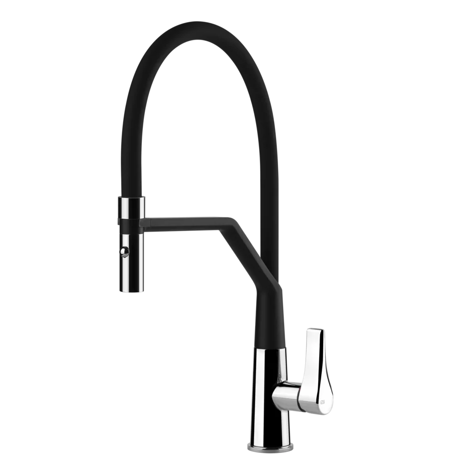 Gessi Proton rubinetto cucina semi professionale doccetta estraibile doppio getto 17191