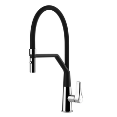 Gessi Proton rubinetto cucina semi professionale doccetta estraibile doppio getto 17191