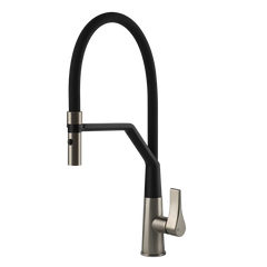 Gessi Proton semi-professional kitchen faucet with pull-out double jet shower 17191