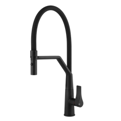 Gessi Proton semi-professional kitchen faucet with pull-out double jet shower 17191