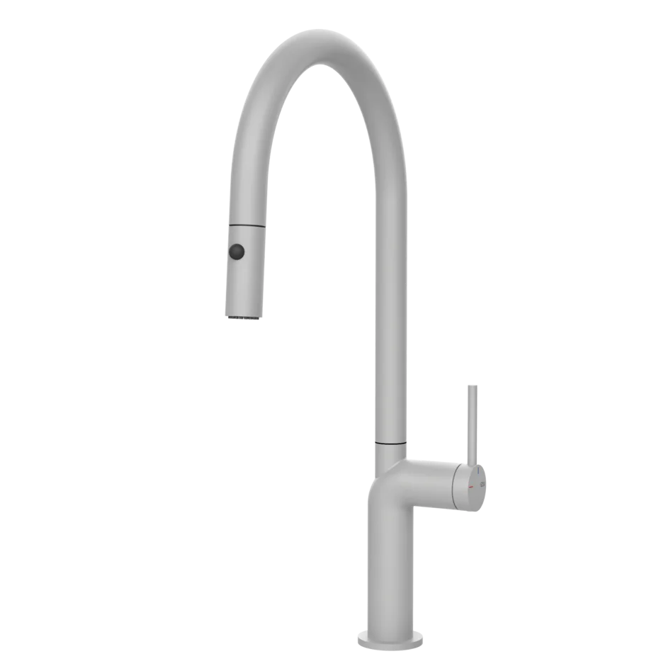 Gessi Stelo rubinetto cucina con doccetta estraibile doppio getto 60303