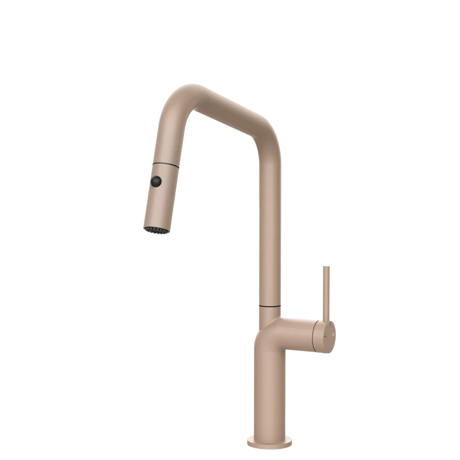 Gessi Stelo rubinetto cucina con doccetta estraibile doppio getto 60307