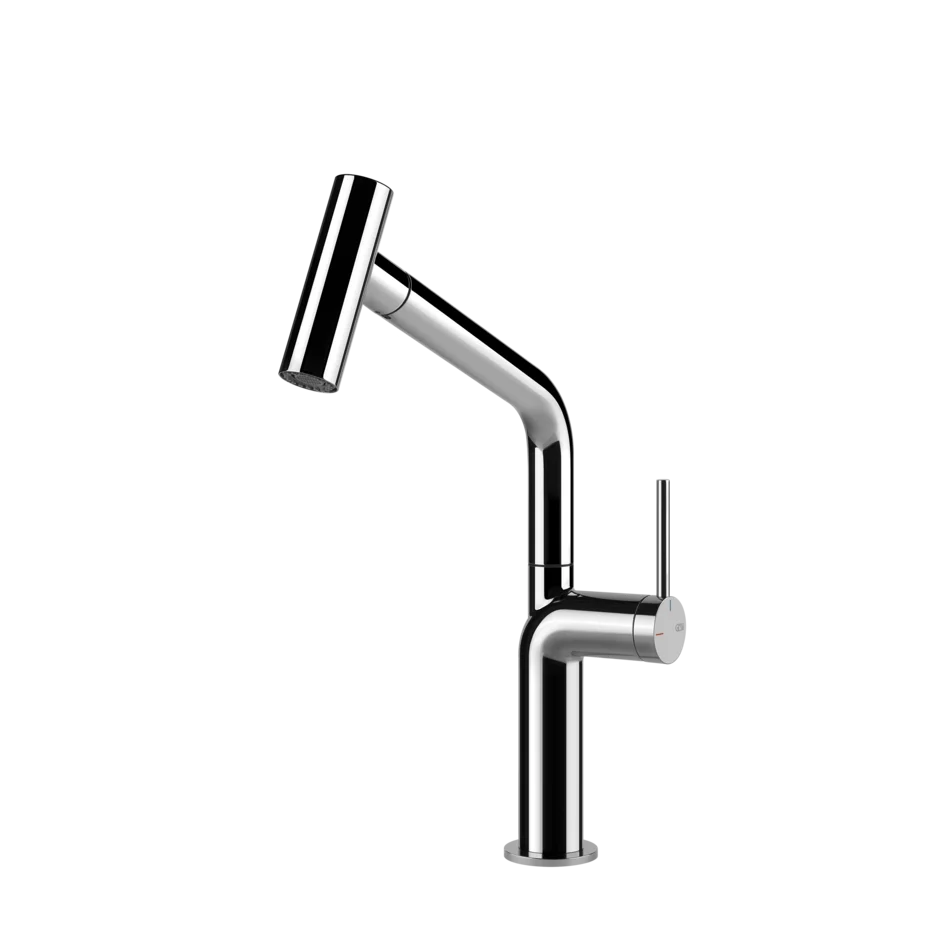 Gessi Stelo rubinetto cucina con doccetta estraibile doppio getto 60313