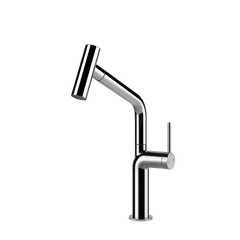 Gessi Stelo rubinetto cucina con doccetta estraibile doppio getto 60313