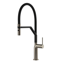Gessi Stelo rubinetto cucina semi professionale con e doccetta estraibile doppio getto 60315