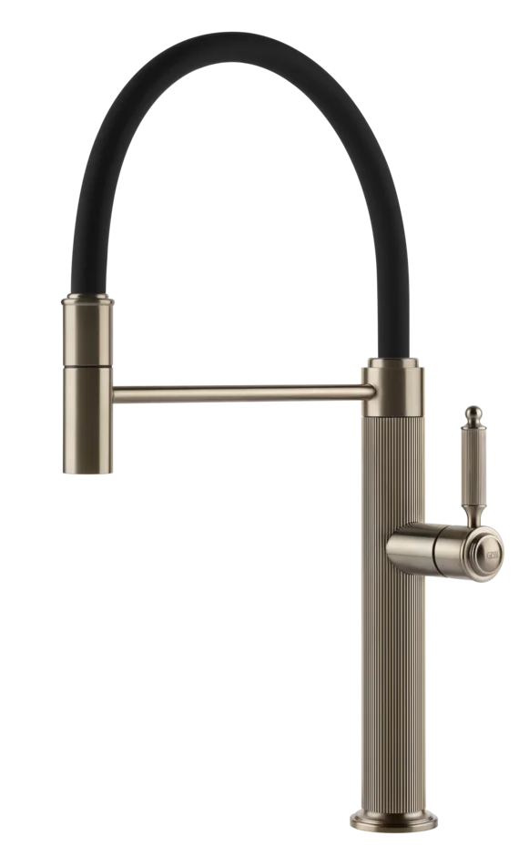 Gessi Venti20 semi-professional kitchen faucet with pull out spray 60634