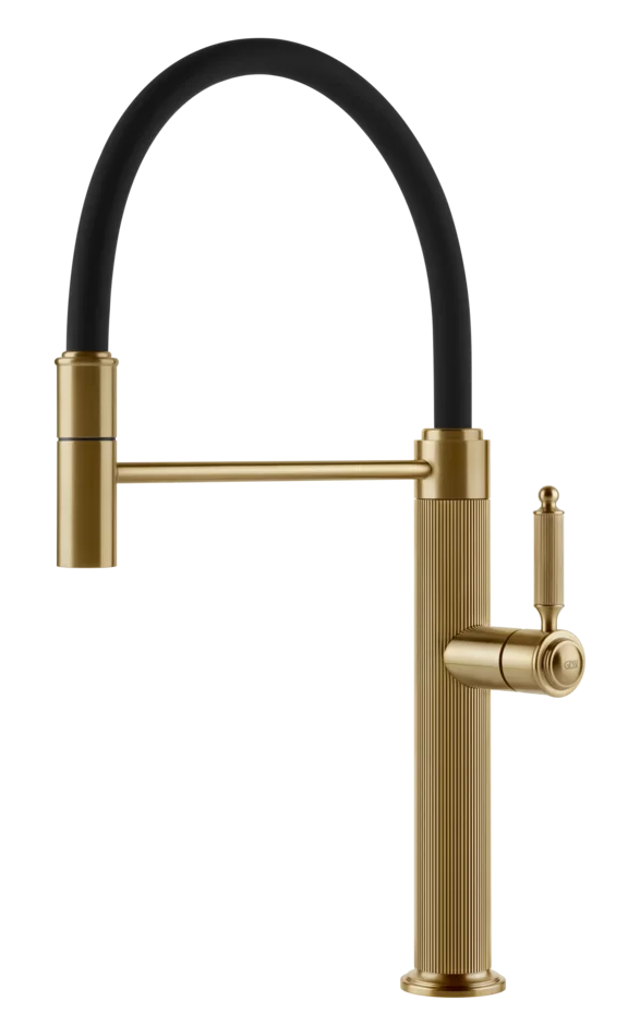 Gessi Venti20 semi-professional kitchen faucet with pull out spray 60634