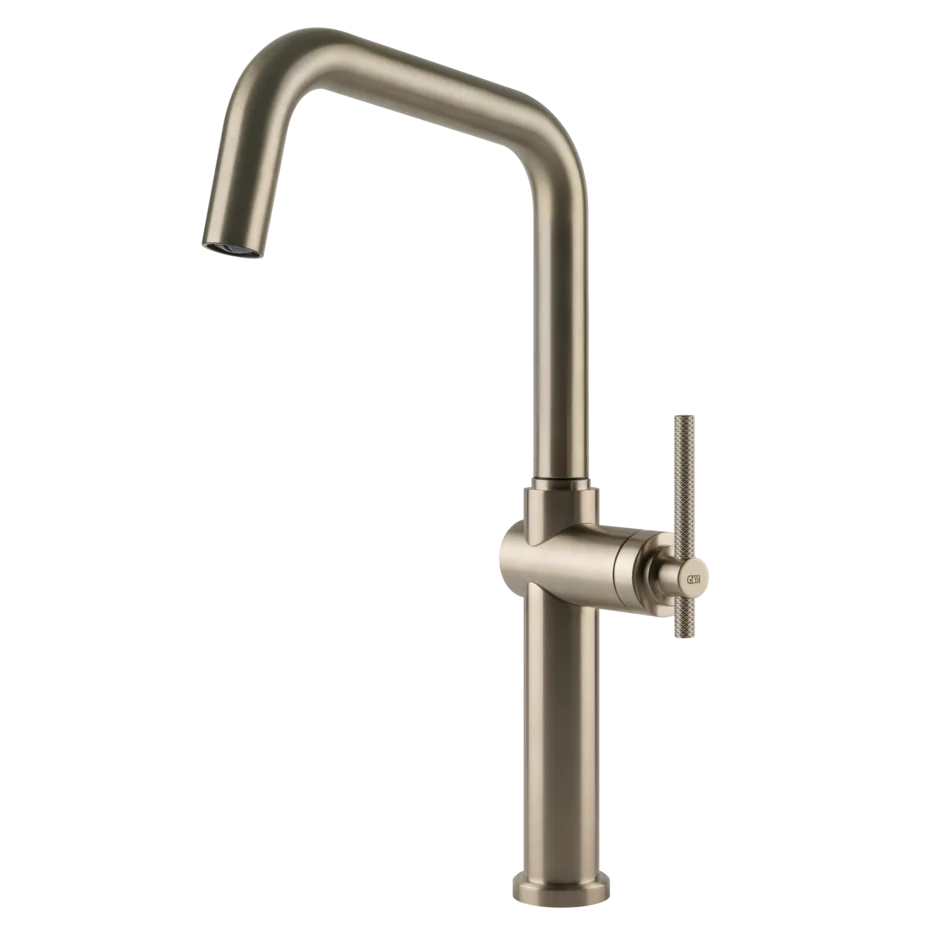 Gessi Habito kitchen faucet with swivelling spout 60650