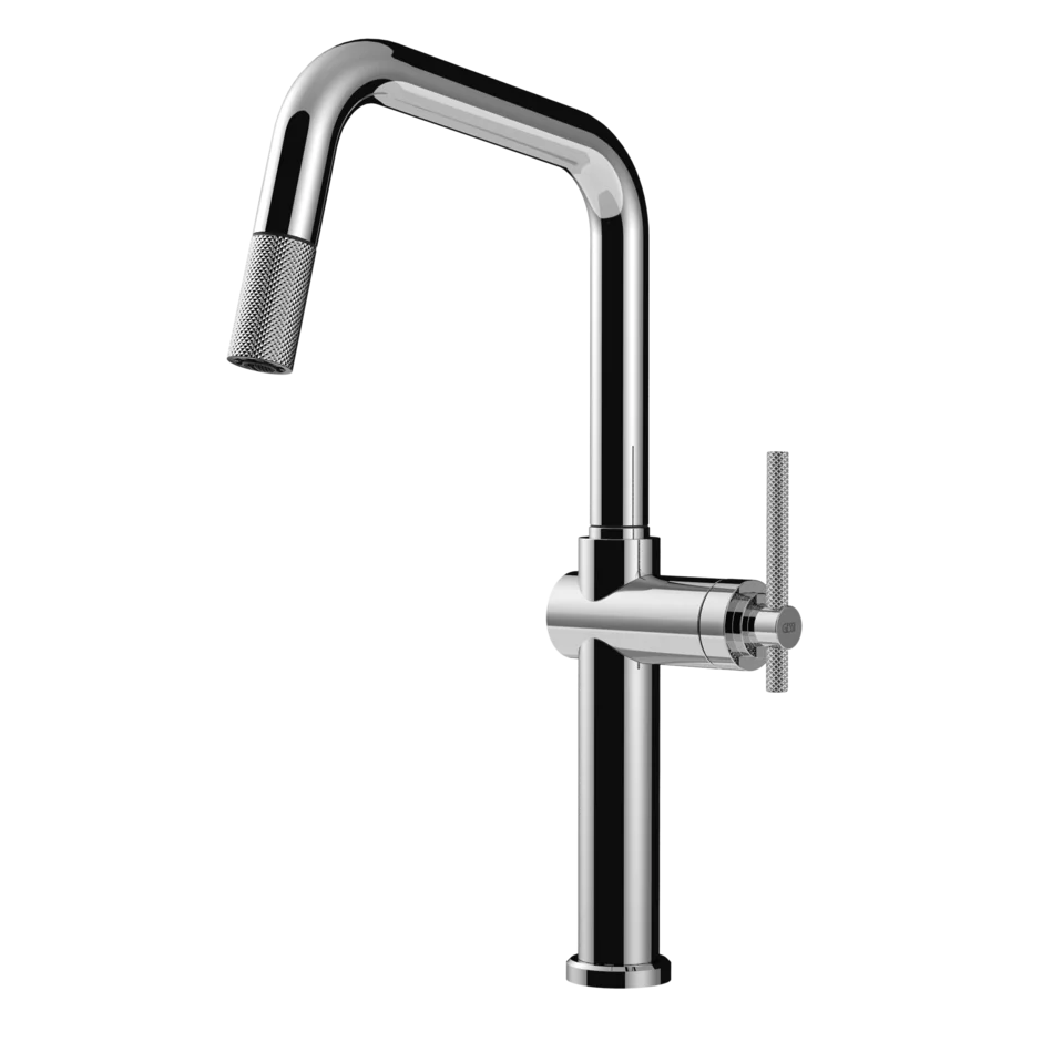 Gessi Habito rubinetto cucina con canna girevole e doccetta estraibile 60652