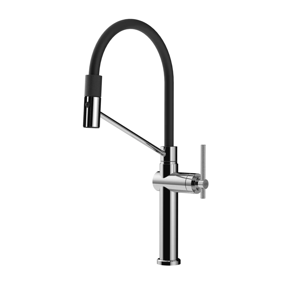 Gessi Habito rubinetto cucina semi professionale con doccetta estraibile doppio getto 60664