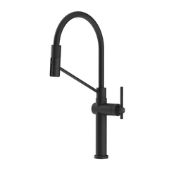 Gessi Habito semi-professional kitchen faucet with double-jet pull-out shower 60664
