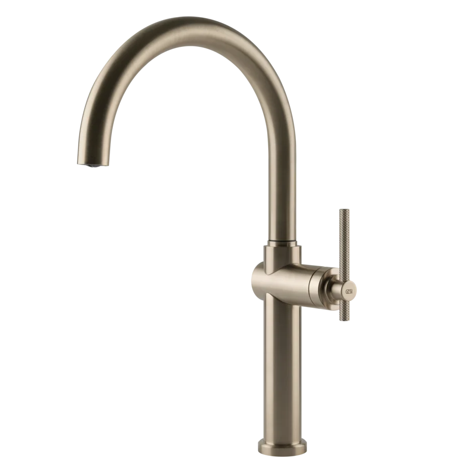 Gessi Habito kitchen faucet with swivelling spout 60670