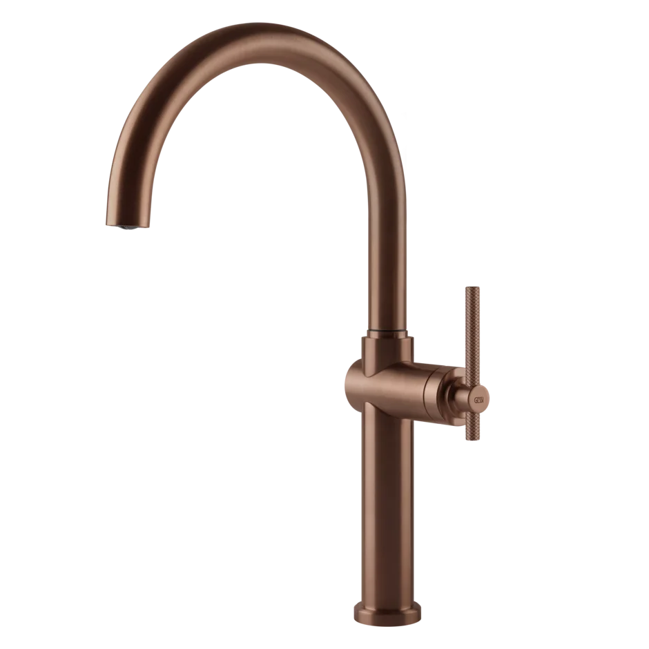 Gessi Habito kitchen faucet with swivelling spout 60670