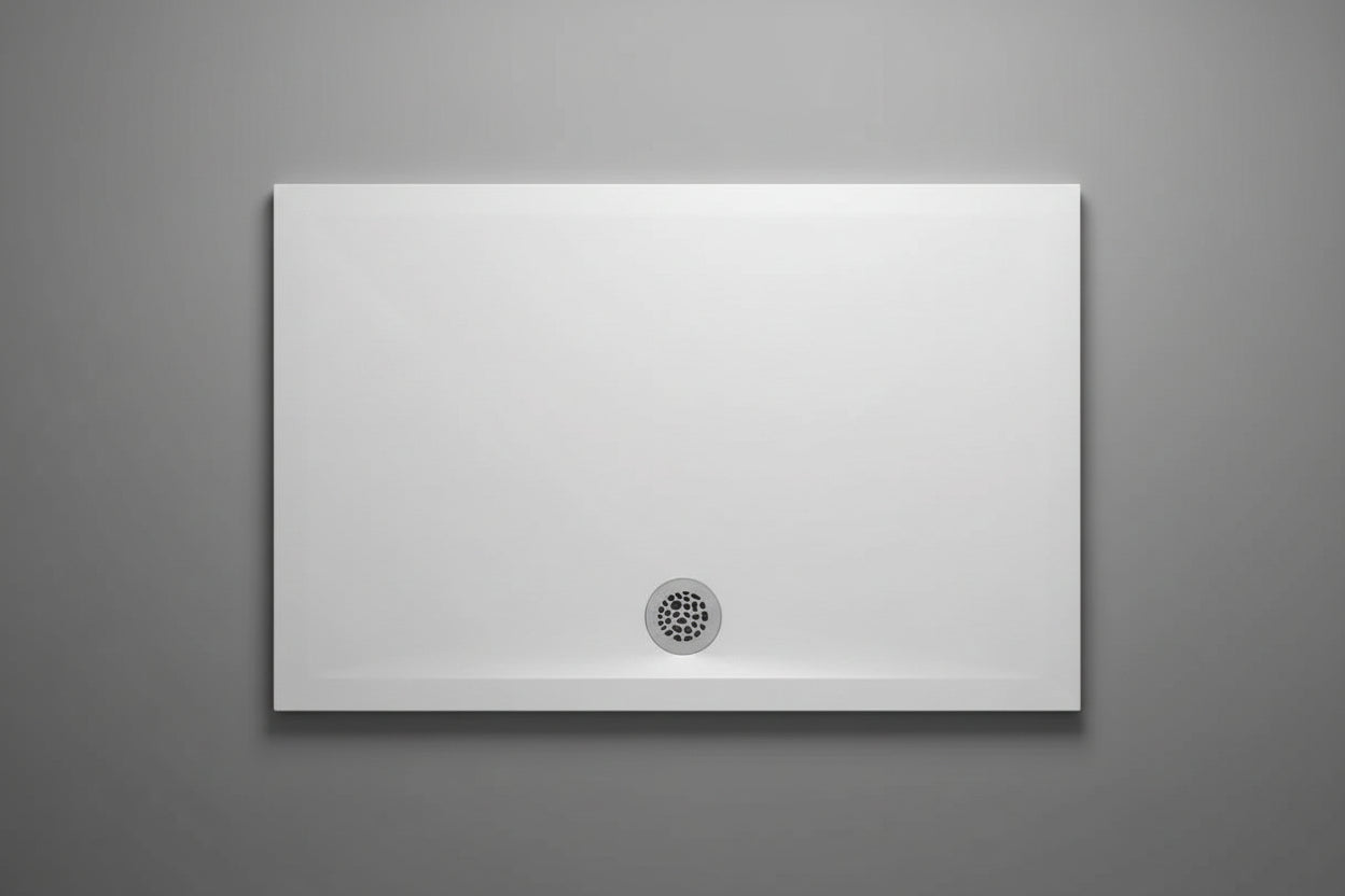 Glass Air piatto doccia in mineralite Bianco