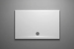Glass Air piatto doccia in mineralite Bianco