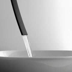 Graff Luna rubinetto lavabo a parete 5363100-BK - nero opaco