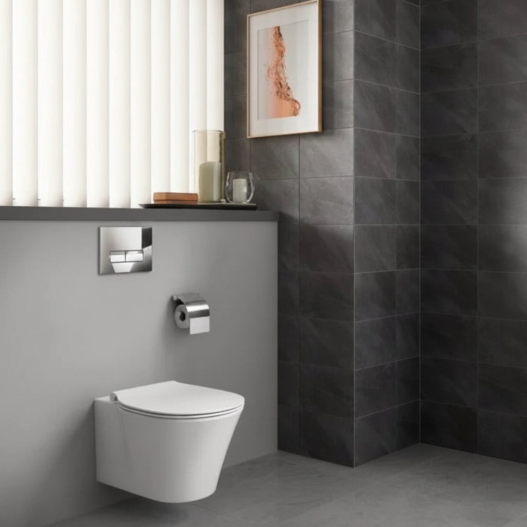 Ideal Standard Connect Air wc sospeso senza brida con copriwater soft-close E008701 - bianco