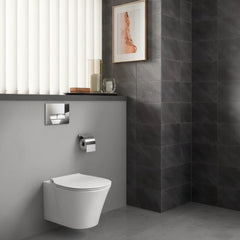 Ideal Standard Connect Air wc sospeso senza brida con copriwater soft-close E008701 - bianco