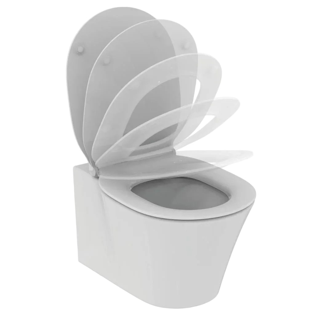 Ideal Standard Connect Air wc sospeso senza brida con copriwater soft-close E008701 - bianco