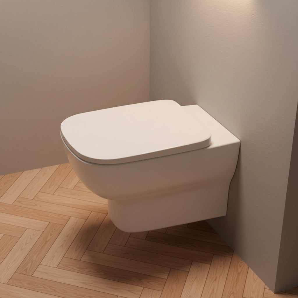 Ideal Standard Esedra wc sospeso con copriwater slim soft-close T278701 - bianco
