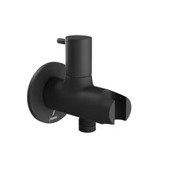 Jaquar Allied presa acqua con chiave di arresto e supporto doccetta ALD-BLM-591R  -  nero opaco
