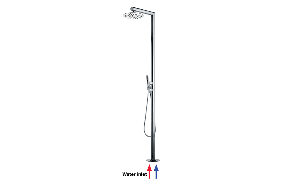 Bossini NEK COLUMN - Built-in outdoor shower column L00379