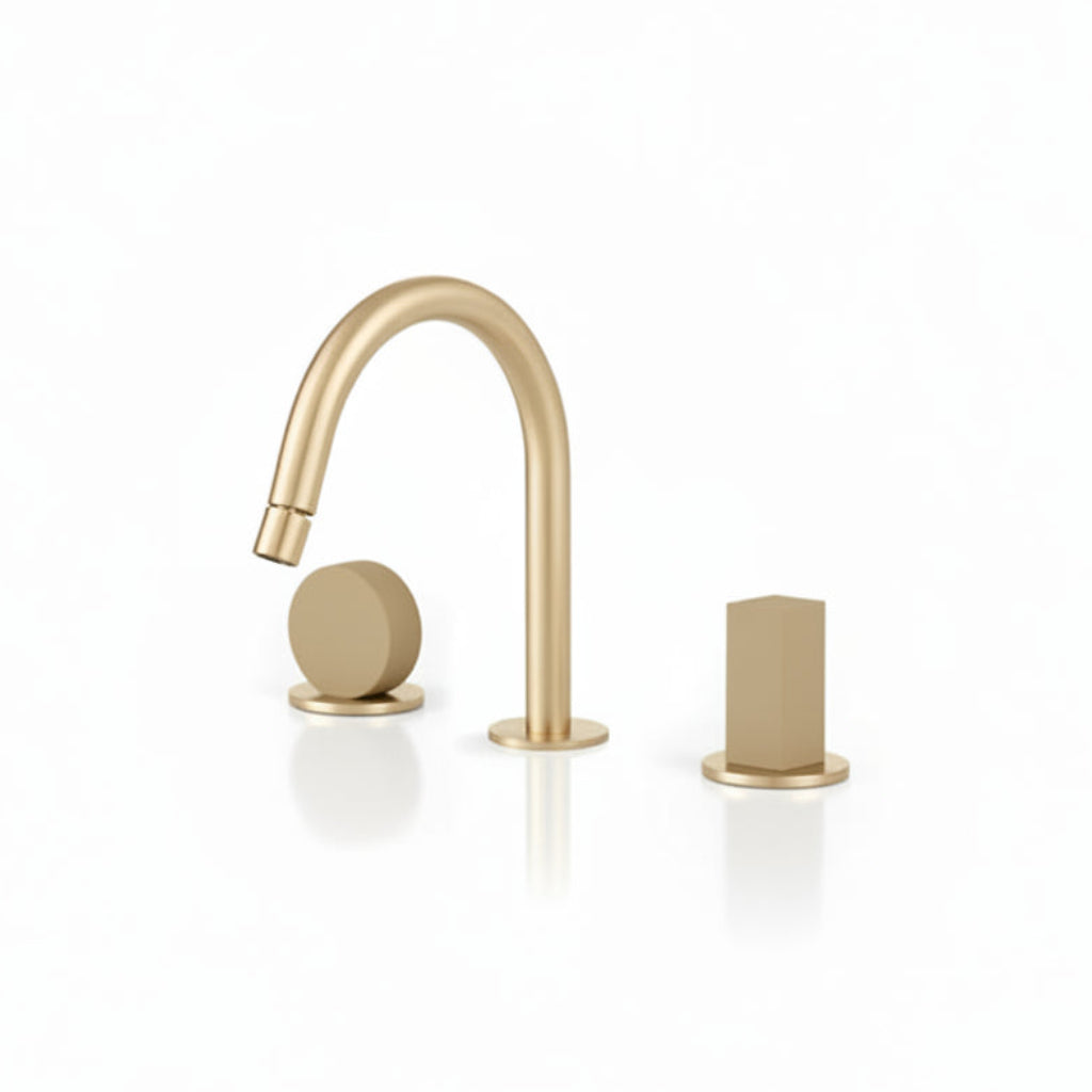 Linki Io rubinetto bidet 3 fori IOX220LGS131 - oro chiaro satinato
