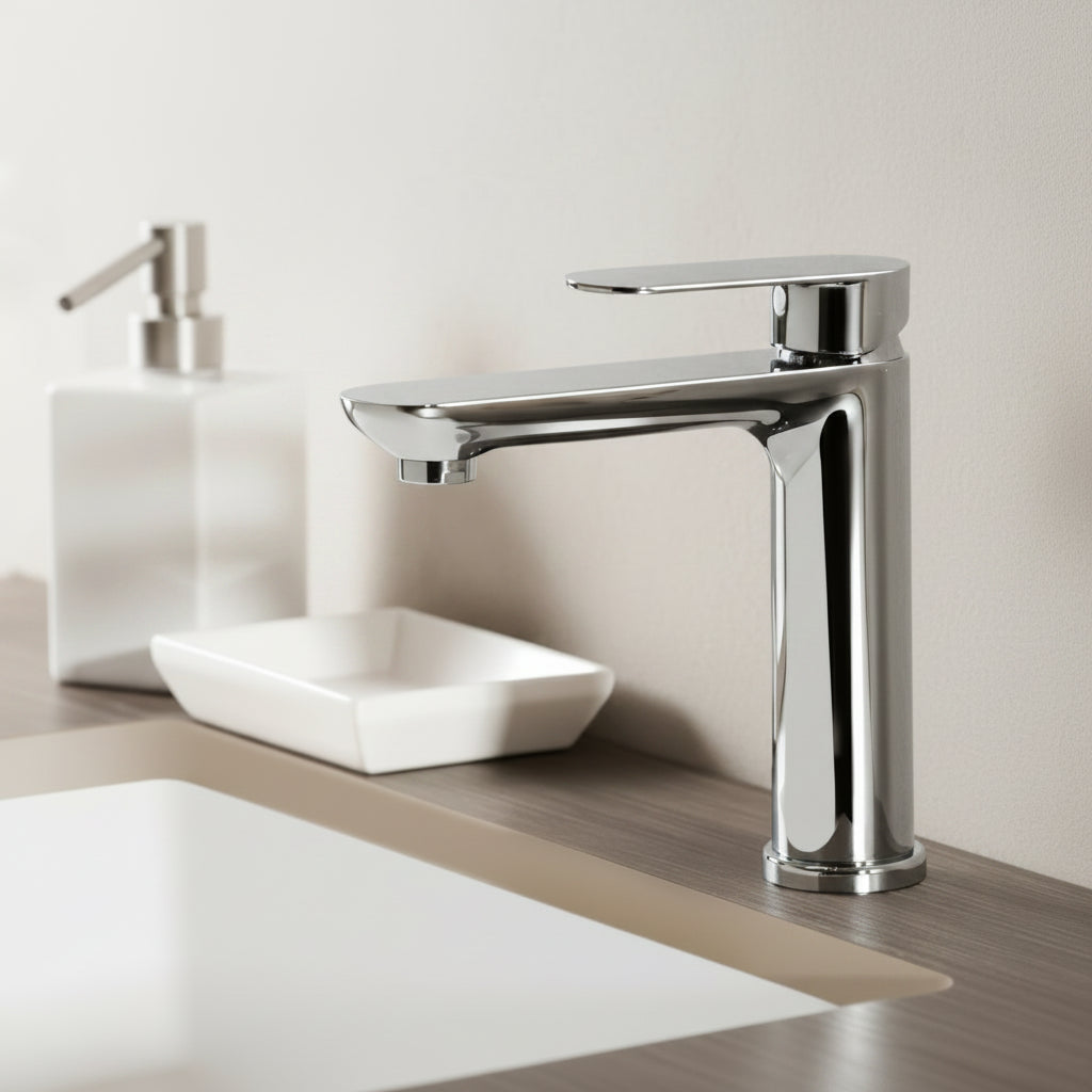Mammoliti Cletia rubinetto lavabo con scarico F26200101 - cromo