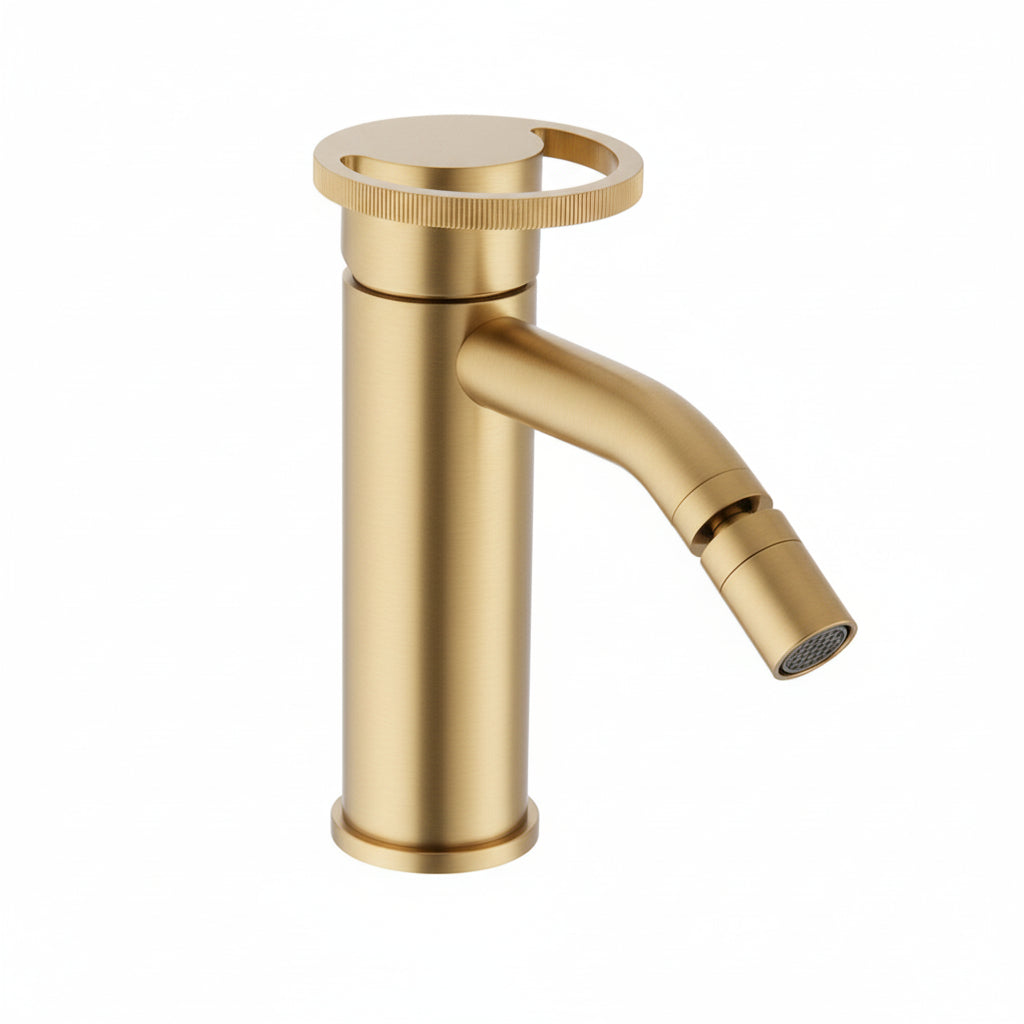 Magistrolab Smile rubinetto bidet con piletta click clack 5720017 ORS - Oro spazzolato