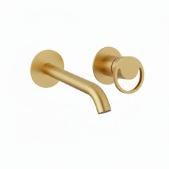Magistrolab Smile rubinetto lavabo a parete 5720410 ORS - Oro spazzolato