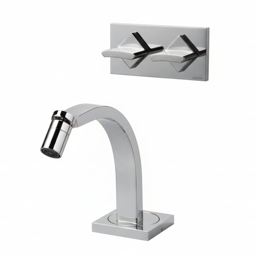 Neve DJay rubinetto bidet con comandi a parete DJ8714T04 -cromo