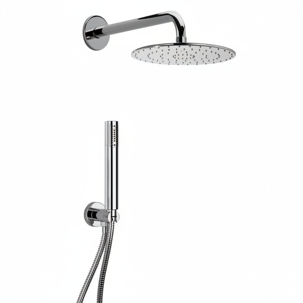 Paini soffione doccia tondo con doccetta 53CR441P4 - cromo