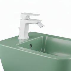 Paini Nove rubinetto bidet con scarico bianco matt 09BY306