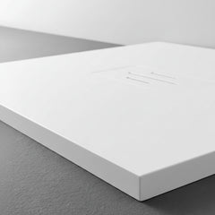 Glass Quasar piatto doccia in PlyLite 90x80cm -Bianco