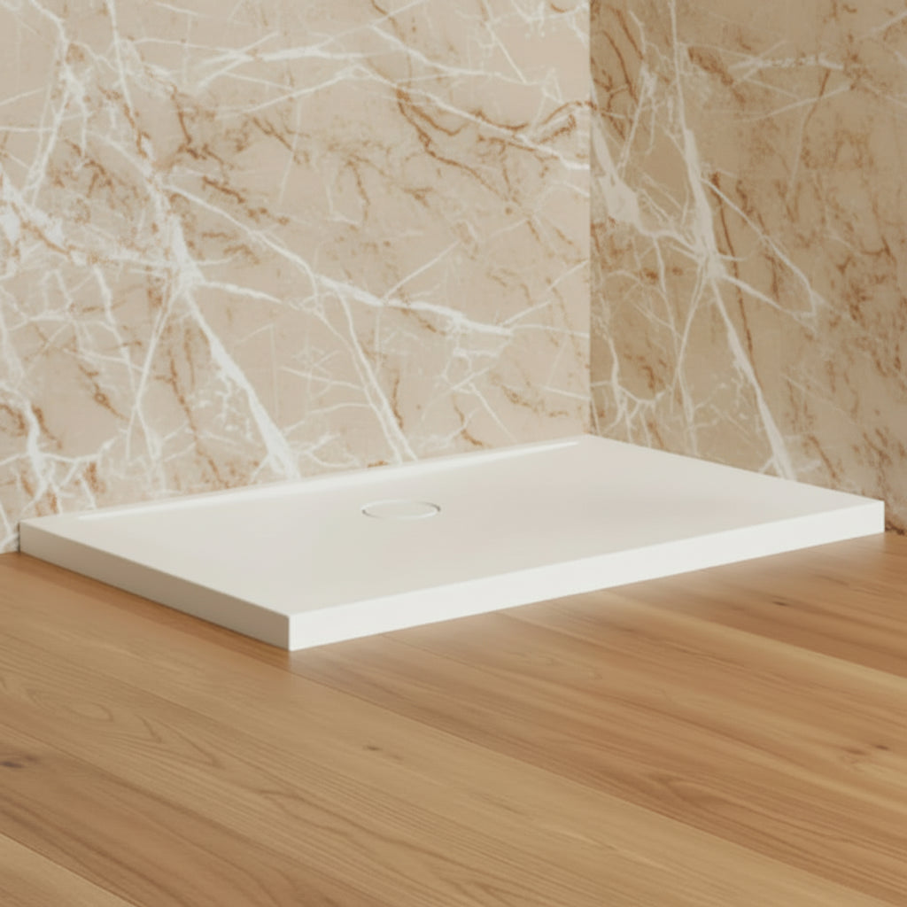 Rexa Unico piatto doccia in Corian - Pure White