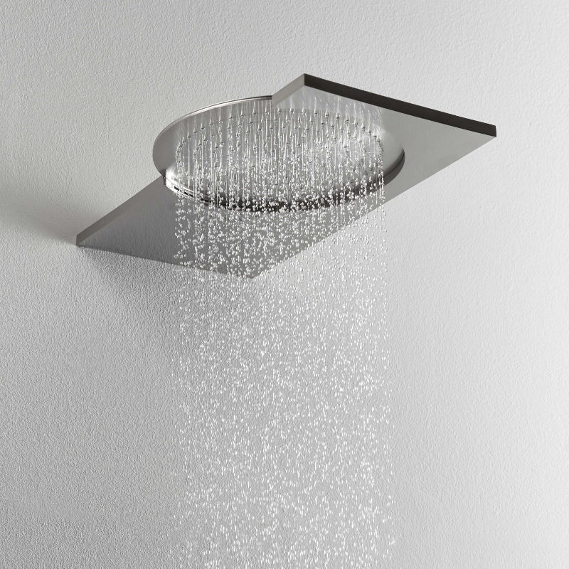 Ritmonio Dot316 soffione doccia a parete due getti 75A023INOX - acciaio spazzolato